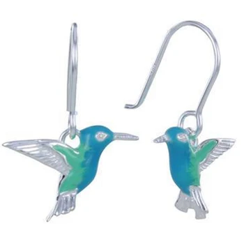 Mood Vintage Blue Bird Kõrvarõngad Unikaalne Koolibri Lind Kõrvarõngad Daamid Mood Loomade Ehted Design Naiste Jaoks Tüdrukud