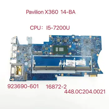 923690-601 para HP Pavilion x360 14-BA Sülearvuti emaplaadi CPU: I5-7200U DDR4 16872-2 448.0C204 0021 Test Ok