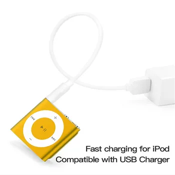3,5 mm Jack-USB 2.0-Andmete Sünkroonimine Laadija Transfer Audio Adapter Kaabel juhe Apple iPod Shuffle 3rd 4th 5th 6th