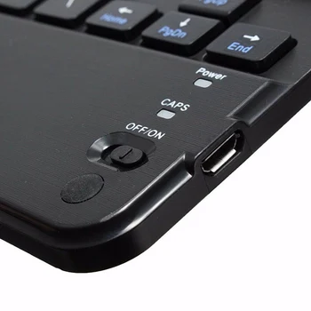 Juhtmeta Klaviatuur Bluetooth Mini Õhuke Klaviatuur koos Touchpad Laetav USB Kaabli abil PC Smartphon Sülearvuti Fingerboard