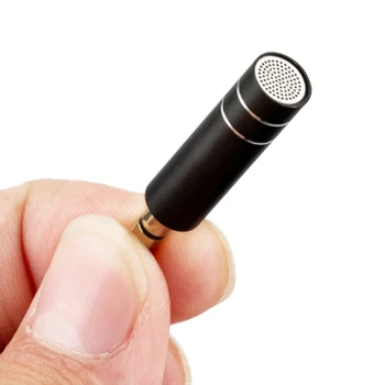 AXYB Kaasaskantav Väike Mikrofon, Mini Plug in Mic Ruupor 3.5 mm Jack Nutitelefoni Isotroopne Vokaal Diktofon