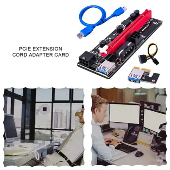 10/6TK Viimane PCI-E Ärkaja USB 3.0 009 Express 1X Kuni 16x Extender PCI-E USB Ärkaja Kaardi Adapter SATA 6pin Power Cable