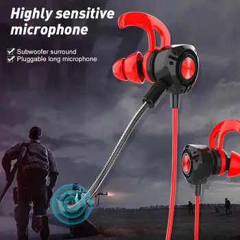 G22 Traadiga 3,5 mm EarPlug Gaming Kõrvaklapid Dünaamiliste Kõrvaklappide In-Ear Müra Vähendamise Earbuds Mikrofoniga, Telefonid, Arvutid