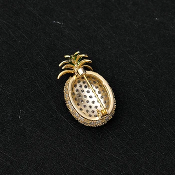 Kuld Ananassi Rhinestone Crystal Bling Sõle Pin-Naiste Mood Puu-Ehted Puhkus Kingitus Naine Luksus Ilusad Prossid