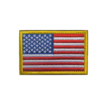 Vasakule-Paremale Õlale Ameerika Lipu USA Lipud Tikitud Plaastrid Appliqued Embleemid Taktikaline Sõjalise Plaaster Tikandid Märgid T02