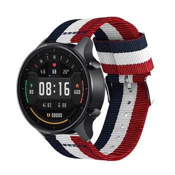 Eest Xiaomi Värv Vaadata Mi Smart Watch Värvi Nailon Sport Rihm Asendamine Watchband Käevõru Randme 22mm Watch Band