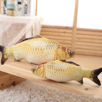 Pet Pehme Palus Creative 3D Karpkala Kala Kassi Mänguasi Kingitused Catnip Kala Täidisega Padi Nukk Simulatsiooni Kala Mängib Mänguasi Pet