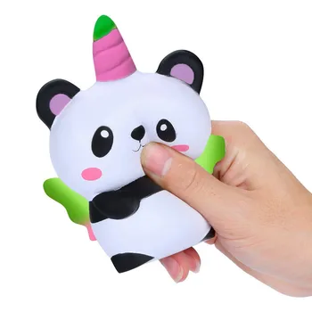 Squishies crema a lenta crescita profumata antistress giocattolo Kawaii Cartoon Panda angelo profumato a lenta crescita giocatto