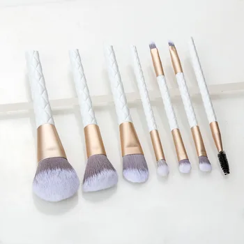 Uus Toode 7 Professional Makeup Brush Tool Set Loose Powder Pintsel Topelt otsaga Lauvärv Harja Segatud Ilu Meik Harja