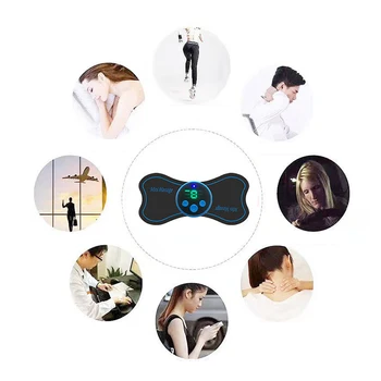 6 Režiimid Kaela Tagasi Emakakaela Massager Plaaster Kaasaskantav Mini Remote Control USB-Laadimine Valu Vahend Tervishoiu Lõõgastuda UUS