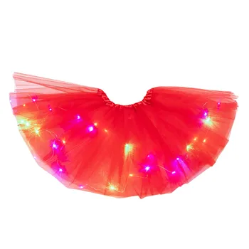 LED süttib Tutu Seelik Naiste 3 Kihi Tants Seelik, Neoon Helendav Värviline Pool Tantsu Festival Cosplay Kostüüm Etapp Kanda