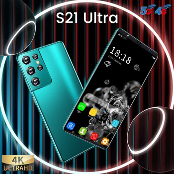 Galxy S21 Ultra 6.1 Tolli 4+64GB 10 Core Sõrmejälje, ID Odav Nutitelefonid Ülemaailmse Sõrmejälje Face ID Dual SIM Mobiiltelefonides MTK6889