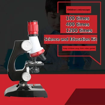 1200 korda laste mikroskoobi laste bioloogia õpetamise mikroskoobi teadus katse teaduse ja hariduse komplekt