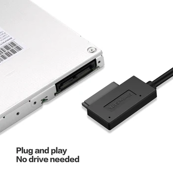 Sülearvuti USB 2.0 Naar Mini Sata II 7 + 6 13Pin Adapter Converter Kabel Voor Sülearvuti CD/DVD ROM Kahe Autoga Data Juhe, Adapter
