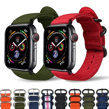 Rihm Apple watch band rihm 44mm 40mm iwatch bänd 42mm 38mm nailon Nato rihm Käevõru Watchband apple vaata 4 3 2 1