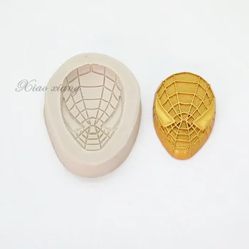 3D Hero Silikoon Fondant Kook Vormidesse Küpsetamiseks Mask Sünnipäev Kook Teenetemärgi Vahendid Kook Gumpaste Šokolaad Vormidesse M2119