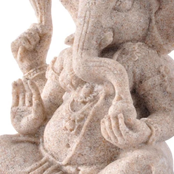 Liivakivi Hindu Elevant Buddha Skulptuur Kuju Kaunistamiseks Ganesha Buddha Kujukeste Miniatuuri Laua Ornament Home Decor