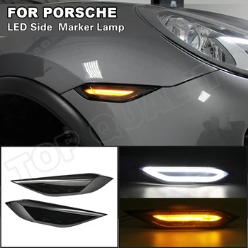 2011-Porsche Cayenne 958 Kollane/Valge Ees Pool Poritiiva LED-Pööra Singal Pool Sm-i Valgus PÄEVATULED Sõiduasendile Kerge