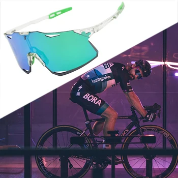 Brändi 3Lens Bike Jalgratta Peter Sagan Jalgrattasõit Prillid Meestele Naine Ratsutamine Päikeseprillid Maantee MTB Sport Prillid Kaitseprillid Sama Lõike