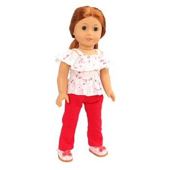 Riided nukk Punane ülikond sobib 18inch 43-45cm beebi mänguasi uus sündinud nukk ja Ameerika nukk tarvikud