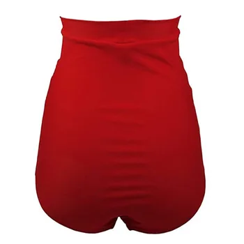 Naiste Suvel Uus Mood Plisseeritud Kõrge Vöökoht Püksikud Supelrõivad Supelda Naiste Pluss Suurus Õõnes Läbi Kõrge Vöökoht Bikini Bottom #1G