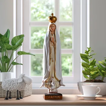 Katoliku Kuju Our Lady Of Fatima Kuju Neitsi Maarja Joonis Kodus Laua Katoliku Decor Kuju Vaik Figuriin