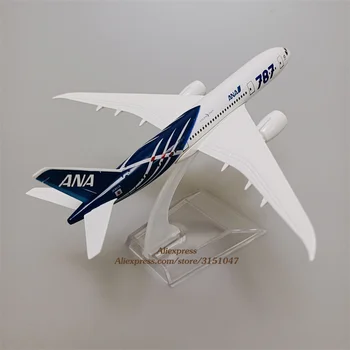 Sulam, Metall, Jaapan Õhu ANA B787 Airlines Lennuk Mudel ANA Boeing 787 Airways Lennuk Mudel Seista Õhusõiduki Lapsed Kingitused 16cm