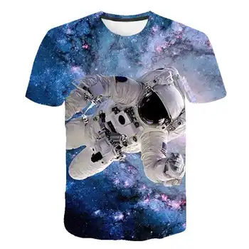 Space Astronaut Uurida Universumi Laste T-särk Poistele 3D Print Naljakas T-Särk Vabaaja Topid Lastele tshirt Beebit Teismeline Riided