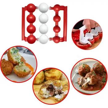 1TK Meatball Hallituse Tegemisel Kala Palli Jõulud Köök Ise Täidis Toidu Keetmine Palli Masin Köök Tööriistad Tarvikud