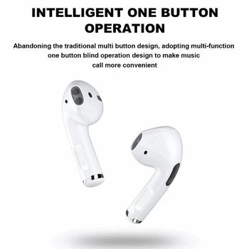 Pro 4 TWS 5.0 Bluetooth Kõrvaklappide Laadimise Kasti Traadita Kõrvaklappide 9D Stereo Sport Veekindel Earbuds Kõrvaklapid Mikrofoniga