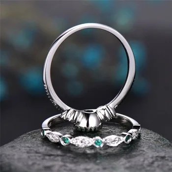 925 Hõbedast Värvi Emerald Teemant Sõrmus Naistele Gemstone topaas Türkiis Anillos De Ehted Bizuteria Peridoot Gemstone Rõngad