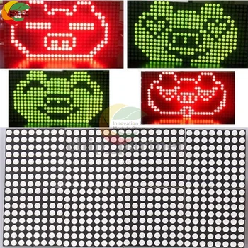 Ziqqucu 16x32 Punane Roheline LED Dot Matrix Kontrolli Ekraan Moodul DIY Kit for Arduino 51