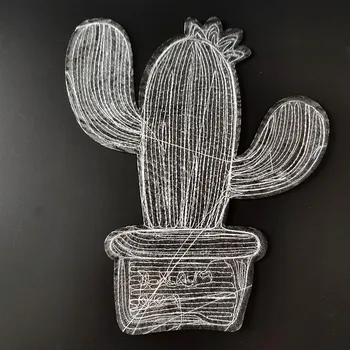 Plaaster Pottidesse Cactus Diy Riided Kleebised Litrid Suur Biker Pääsme Raud Ons Plaastrid Riided Kummalised Asjad Jõulud Kingitus