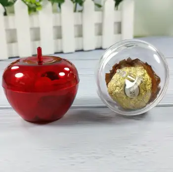 5tk Armas Apple Kujuline Pulm Candy Kastid, Pakendid Juhtudel Šokolaadi Kaste Jõulud Sünnipäeva Decor Baby Shower Kingitus