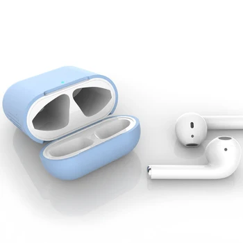 Traadita Airpods Pro Puhul Apple Airpods 1/2 Pehmest Silikoonist Apple Bluetooth-Peakomplekti Kaitsva Tolmukindel Kate Laadimise Kasti