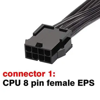 6/10tk 8 Pin Emane 2*8P(6+2)pin Power Extention Cable Mees 20cm 18AWG PCIE pesa PCI Express 4 Joonte Ühendamise Graafika Kaart Kaabel