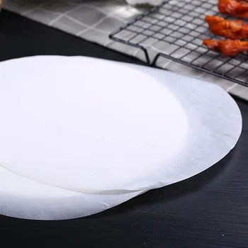 100tk Ring Küpsetamine Paber Silikoon Õli Paber Pizza BBQ Paksenema ei ole Kleepuv Steamer Grill Köök Ahi Ring Küpsetamine Paber-Mat