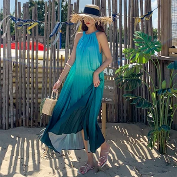 Naiste Maxi Plisseeritud Päitsed Kleit Suvel 2021 Raja Elegantne Vintage Haldjas Vabaaja Troopilise Mere Rand Vacation Pool Vestidos Uus