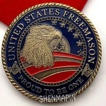 Ameerika Ühendriigid Freemason mälestusmünte Armee, Merevägi, nkvd väed, Marine Corps rannavalve Müntide Kollektsiooni Kaitsjate Vabaduse