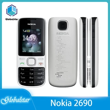 Nokia 2690 Renoveeritud algne lukustamata 2690 mobiiltelefonid sise -, 3 MB GSM baar mobiiltelefonides araabia klaviatuur