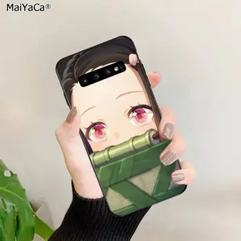 MaiYaCa Anime Demon slayer Kamado Nezuko tüdruk Must Pehme Telefoni Juhul Kate Samsung S10 5G S7 SERV S8 S9 S10 S20 PLUSS S10Lite