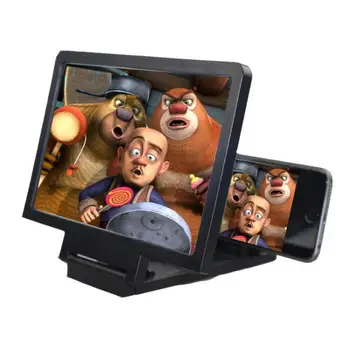 1tk 3D kino Ekraan Suuremalt Luup Ekraani Luup HD Projektor Mobiiltelefoni Universaalne Seista Omanik IPhone Xiaomi