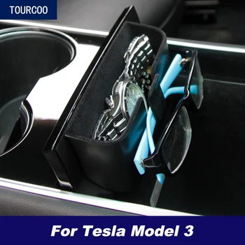 Näiteks Tesla Model 3 Interjööri Center Console Peidetud Storage Box Car Styling Muutmine Tarvikud
