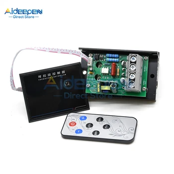 AC 220V 10KW 10000W Smart LCD Digitaalne Ekraan SCR Pinge Regulaator Kiiruse reguleerimine Dimmer Termostaat Türistor Töötleja