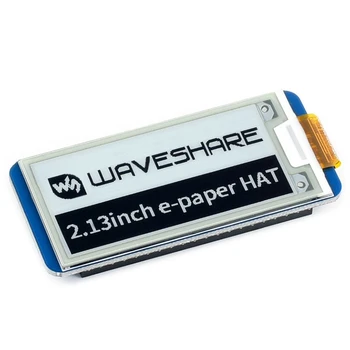 Waveshare 2.13 Tolline E-Raamat Müts ,250X122,2.13 Tolline E-Ink Ekraan, RaspberryPi 2B/3B/Null/Null SPI Toetab