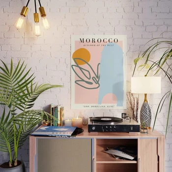 HD Pildid Lõuend Seina Art Maroko maalisid Plakateid Modulaarne Pilte Kaasaegse Näituse Kodu Kaunistamiseks elutuba Nr Raamistik