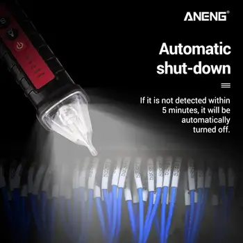 Vastupidav Pinge Tester Pen kulumiskindel ANENG Digital AC/DC 10V/48V/1000V Pinge Tester Pen Voltmeeter Detektor Andur