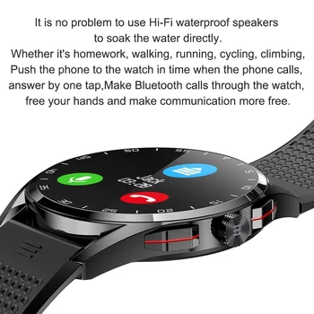 360*360 HD IPS Ekraan, Bluetooth Kõne mehed Smart watch Südame Löögisageduse Monitor IP68 Ujuda Sport Smartwatch Kohandatud Kiirklahvid Android ja IOS