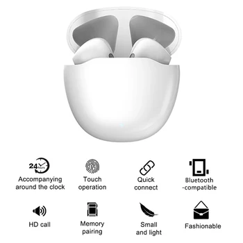 Õhu 4P TWS Juhtmeta Kõrvaklapid Bluetooth-ühilduva In-ear Binaural Headset Stereo Smart Muusika Kõrvaklapid Kaare-kujuline Laadimise Kasti