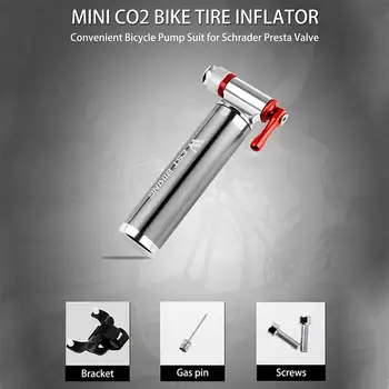 LÄÄNE-BIKING Jalgratas Mini Pump Alumiinium MTB Road Bike CO2 Inflator Korvpall Jalgpall Jalgrattasõit Seadmed, Tarvikud